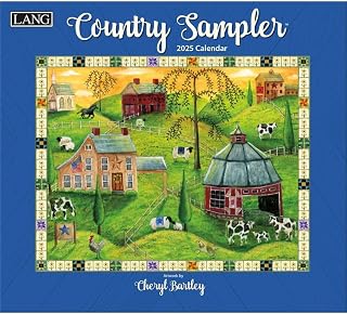Lang, Country Sampler by Cheryl Bartley 2025 Wall Calendar
