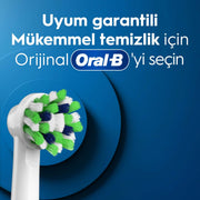 Replacement Toothbrush Head Cross Action Black by Oral-B – 4 Count (Pack of 1), Nylon, Black Colour, Model 4210201355724