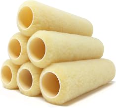 RollerLite All Purpose 9" x 3/8" - High-Density Polyester Knit Standard Roller Cover (6-Pack)