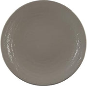 Elite Global Solutions D117RR-MR Round Pebble Plate, Melamine, Mushroom (Pack of 6)