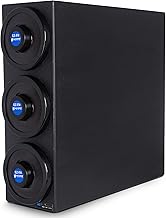 San Jamar EZ-Fit Cup Dispenser Cabinet, One Size Fits All Storage for Drink Cups in Commercial Kitchen, 3 Cup Slots, 1 Count, Black