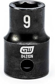GEARWRENCH 3/8" Drive 6 Point Standard Impact Metric Socket 9mm - 84310N