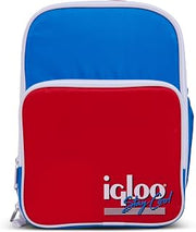 Igloo Retro Insulated Mini Backpack; Red, White & Blue