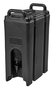 Camtainer 5 Gallon Capacity Black by Cambro – 4-3/4 gal, 5.0 gallons, Plastic, Black, Model 500LCD110