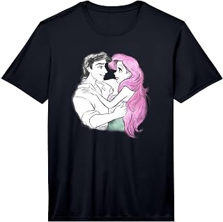 Disney The Little Mermaid Ariel and Eric Color Pop Performance T-Shirt