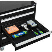 Mobile Modular Drawer Cabinet by Global Industrial – Alloy Steel, Black, Model 298447BK