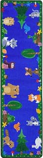 Joy Carpets Animals Among US 2'1" x 7'8" Area Rug in Color Multi