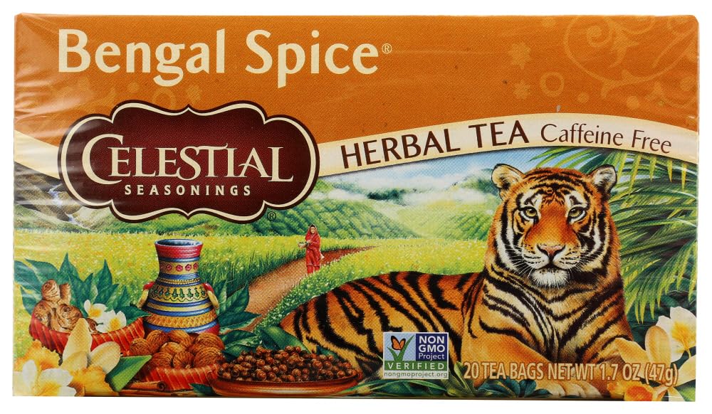 Bengal Spice Herb Tea by Celestial Seasonings – 20 Count (Pack of 2), Pack of 2, Model 43915