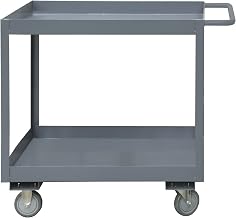 Durham RSC3-1830-2-3.6K-95 2 Shelf Stock Cart with Lips Up, 3", 3600 lb Capacity