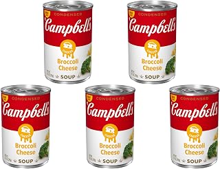 Campbell's Condensed Broccoli Cheese Soup, 10.5 Ounce Can (Pack of 5)