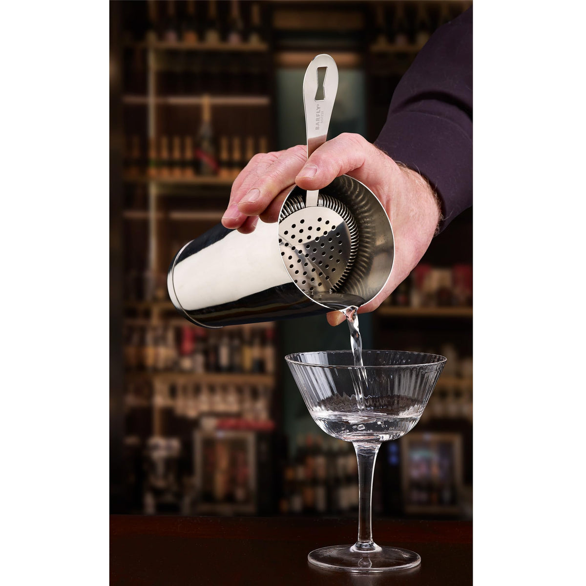 Deluxe Antique Hawthorne Spring Strainer by Barfly – Deluxe Antique Hawthorne Spring Strainer, Stainless Steel, Model M37218