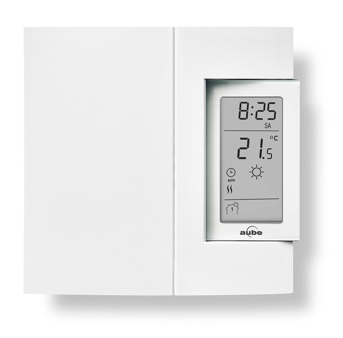 Aube by Electric Heating 7-Day Programmable Thermostat by Honeywell Home – 4.9 x 5 x 1.5 inches, Plastic, White, Model TH106