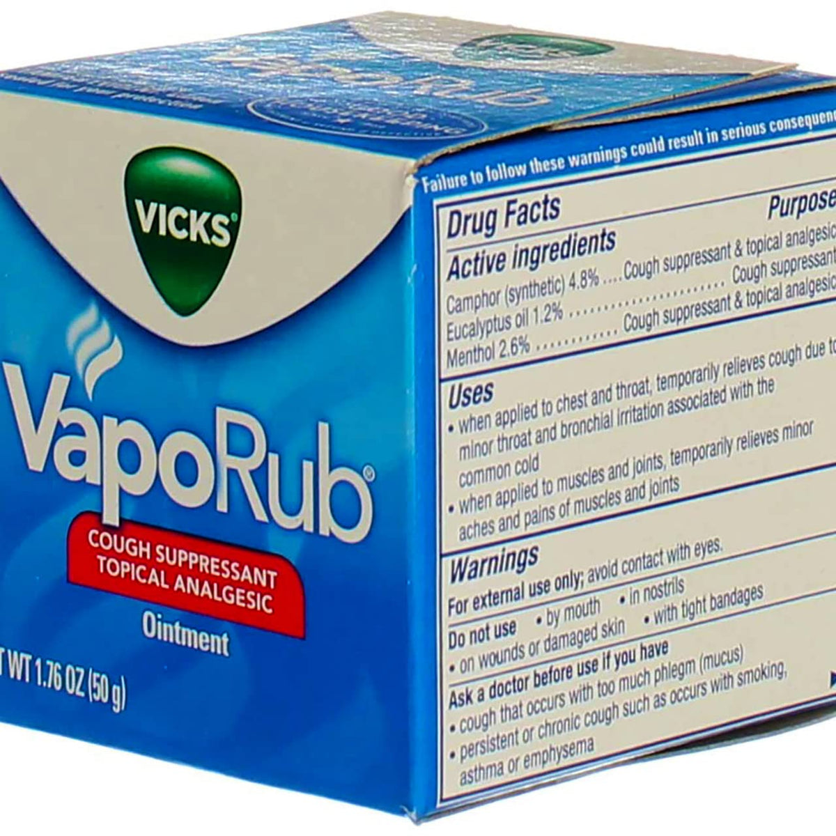 Vaporub Ointment by Vicks – 1.76 Ounce (Pack of 2), Model 124338