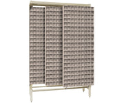 QUANTUM STORAGE SYSTEMS 77" H x 48" W x 18" D / 720 Drawers Free Standing Slider Systems Ivory / Ivory Utility Shelves
