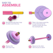 Modern Innovations Barbell / Pink/Purple / 30 inches x 7 inches Categories