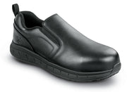 Men's Black Kinston MaxTrax Steel Toe SRO Slip-On Oxford (10.5 M) by SR Max – 10.5, Black, Model SRM4100
