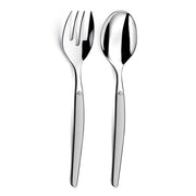 Jet - 2 salad servers by Lou Laguiole – Service salade x2, Stainless Steel 18/0, Satin., Model 251306V000A23