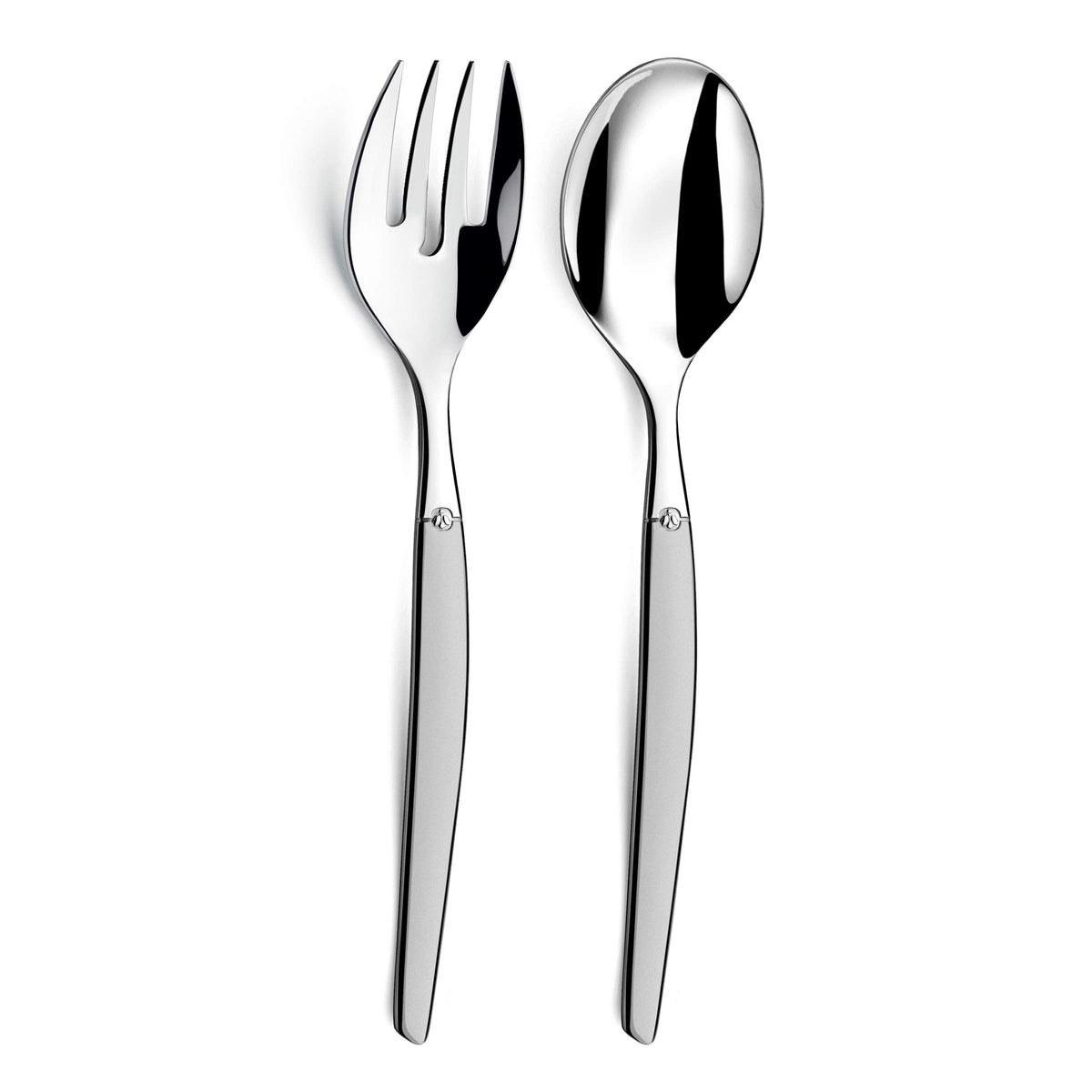 Jet - 2 salad servers by Lou Laguiole – Service salade x2, Stainless Steel 18/0, Satin., Model 251306V000A23