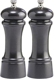 Chef Specialties Pepper Mill Salt Mill Set, Gunmetal Metallic