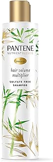 Pantene Sulfate Free Shampoo, Volumizing shampoo for fine or flat hair with Bamboo, Color Safe, 9.6 oz