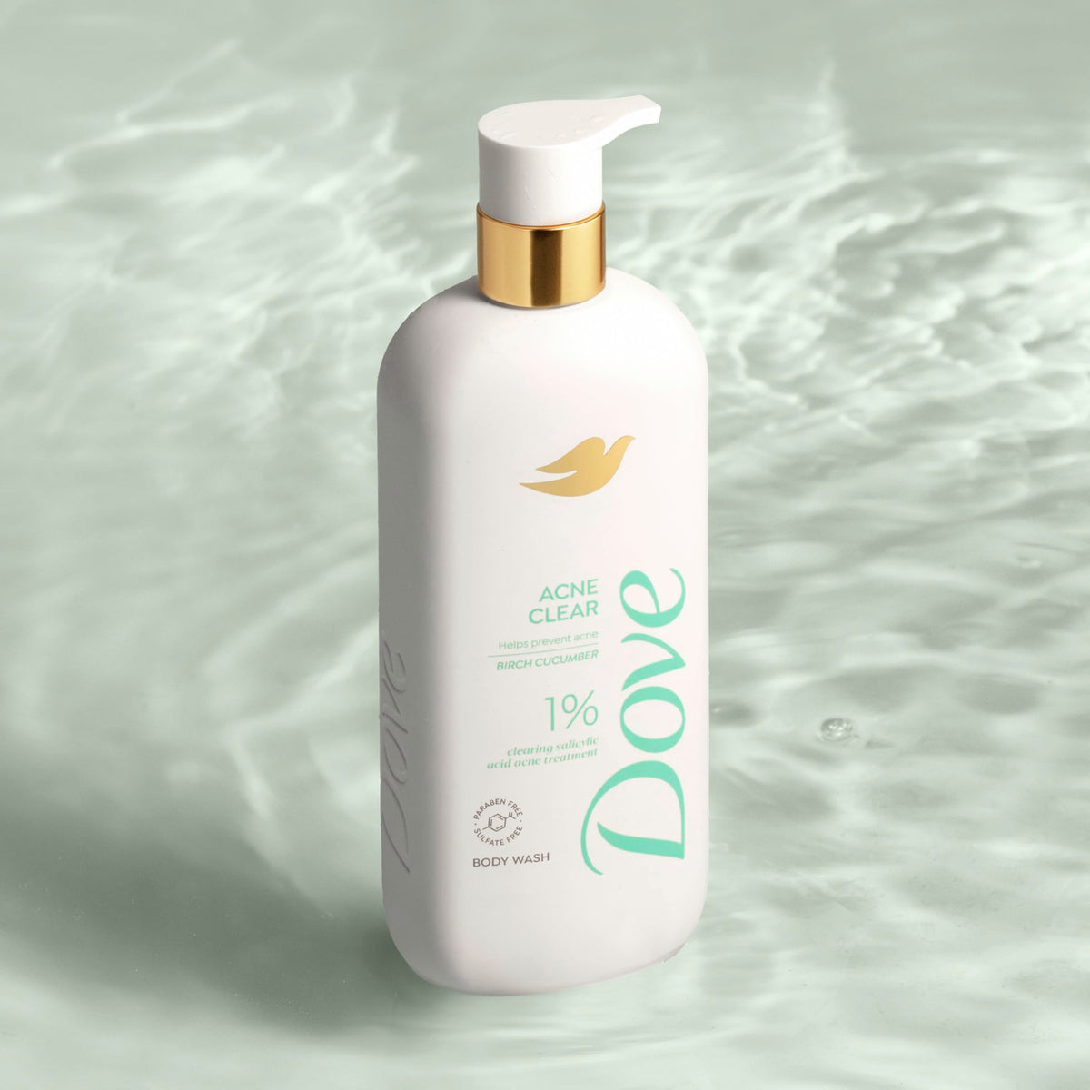 Dove 18.5 Fl Oz (Pack of 4) / White / Acne Clearing Body Washes
