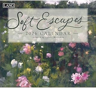 Lang, Soft Escapes 2026 Wall Calendar by Valerie McKeehan, 13.4'' X 12'', 12-Month Calendar with Stapled Binding