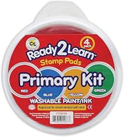 Center Enterprises Ready2Learn Washable paint/Ink Stamp Pads primary set of 4