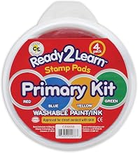 Center Enterprises Ready2Learn Washable paint/Ink Stamp Pads primary set of 4