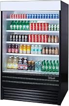 Turbo Air Vertical Air Curtain Open Display Cold Food & Beverage Grab & Go Merchandiser for Convenience Stores and Super Markets