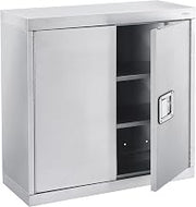 Global Industrial Wall Cabinet, Stainless Steel 430, 30"W x 12"D x 30"H