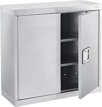 Global Industrial Wall Cabinet, Stainless Steel 430, 30"W x 12"D x 30"H