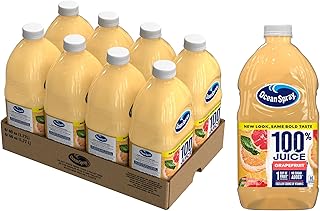 Ocean Spray Juice, 100% Grapefruit, 60 Ounce (Pack of 8)