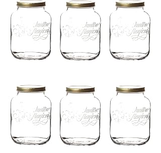 Bormioli Rocco Quattro Stagioni Maxi Collection - Jar - 2 Liter (67.75 oz.) - Set of 6