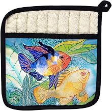 Betsy Drake PT300 Betsys Two Fish Pot Holder