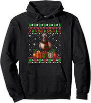 Emu Bird Christmas Ugly Sweaters Festive Emu Xmas Pullover Hoodie
