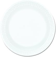 Dart 6PWCR Concorde Foam Plate, 6" dia, White (Case of 1000)