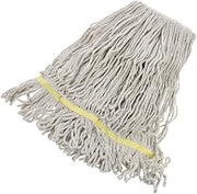 HUBERT Mop Heads with 5" Headband 16 Ounce White 4-Ply Blend, 3 per Pack