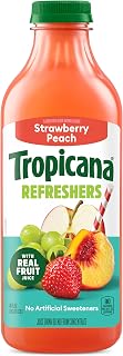 Tropicana Refreshers Strawberry Peach Juice Drink, 46 fl oz bottle