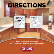 Cabinet and Wood Cleaner by Weiman – 16 fl oz (Pack of 4), Pack of 6, Model 332PK2