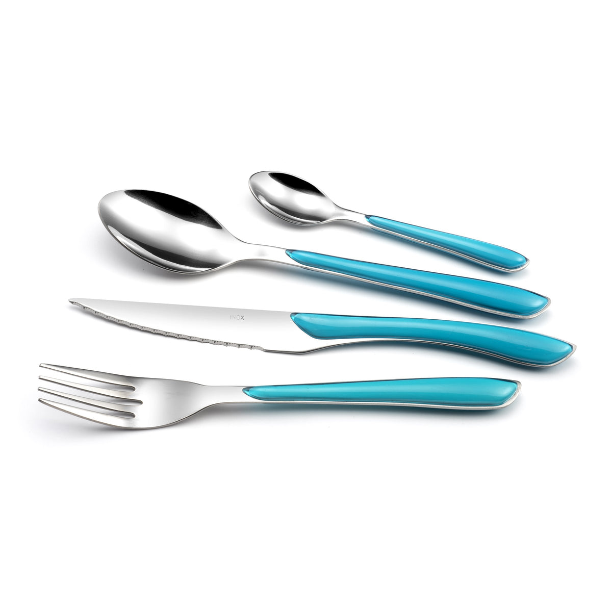 Amefa 32 Piece Cutlery Set for 8 People / Turquoise / 1 Flatware Sets