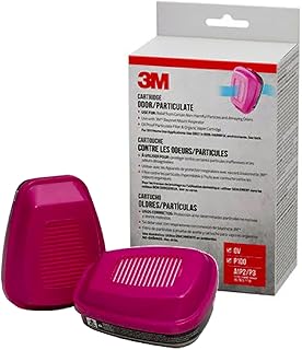 3M Odor/Particulate Cartridge 60921, Organic Vapor/P100, 1-pair