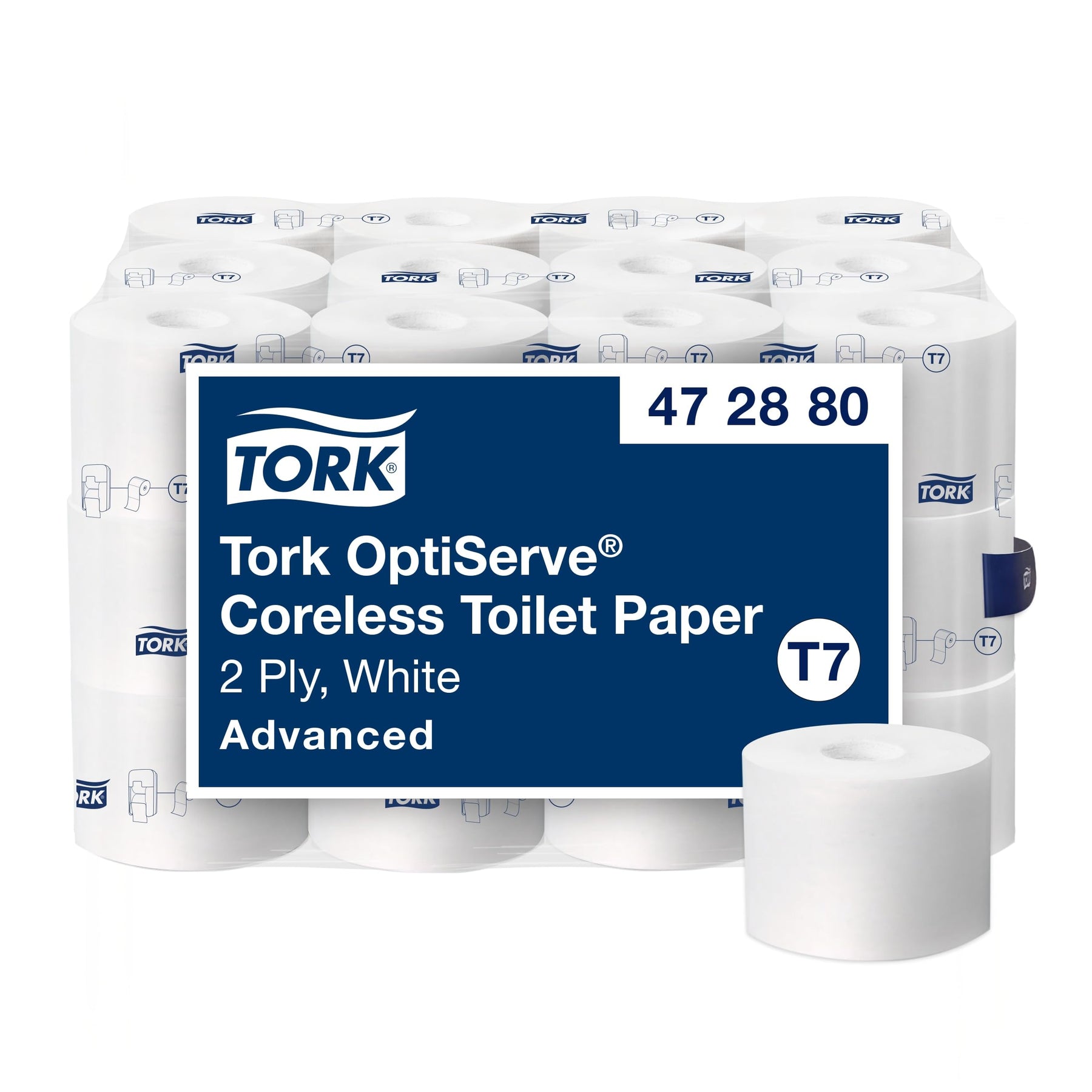 Tork Coreless High-Capacity Toilet Paper Roll T7, 36 x 1000 Sheets, 472880