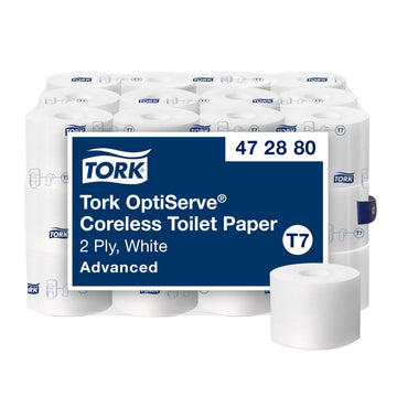 Tork Coreless High-Capacity Toilet Paper Roll T7, 36 x 1000 Sheets, 472880