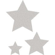 Silver Glitz Stars Accents - Assorted Size by Teacher Created Resources – Model TCR77026-3