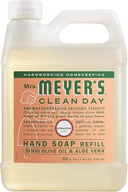 Mrs. MEYER'S CLEAN DAY Hand Soap Refill, Geranium Scent, 33 Fl Oz Bottle
