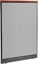Global Industrial 48-1/4"W x 65-1/2"H Deluxe Electric Office Partition Panel, Gray
