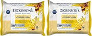 Dickinson's Original Refreshingly Clean Daily Cleansing Cloths, Witch Hazel and Aloe, 25 Count (Pack of 2)
