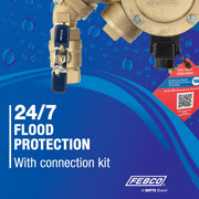 825Y Bronze RPZ Backflow Preventer with SentryPlus Sensor by Febco – 1 1/4 Inch, Bronze, Model F825FBV