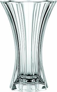 Nachtmann Saphir Collection, Crystal Vase, 10.6-Inch, Decorative Glass Vase for Flowers, Home Décor, and Centerpieces, Makes a Great Wedding, or Housewarming Gift, Clear