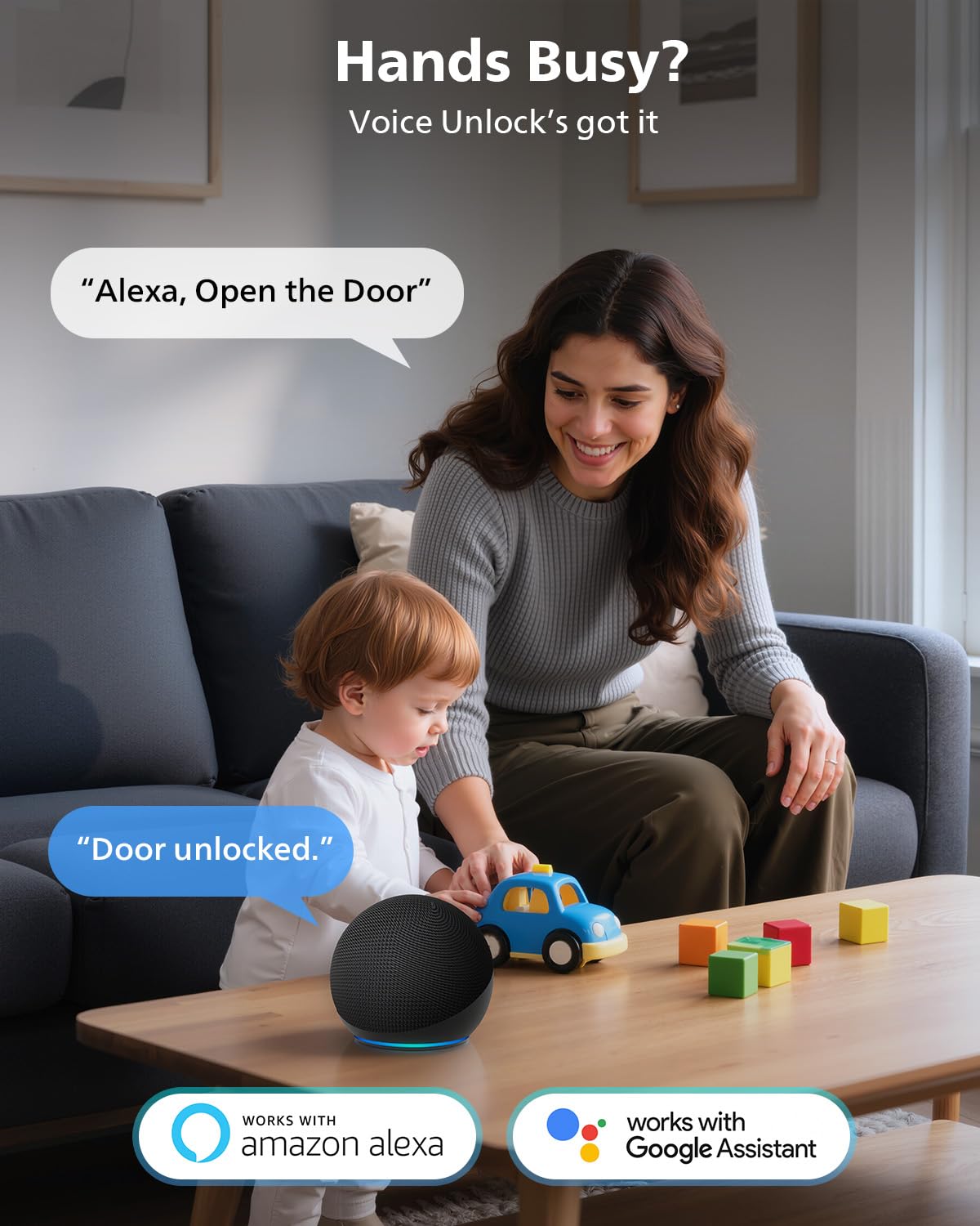 Built-in WiFi Smart Lock + 2 Levels Bundle with Security Video Doorbell Camera by PHILIPS – Pack of 2